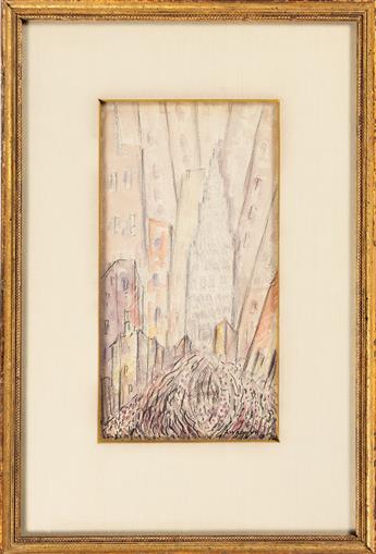 ABRAHAM WALKOWITZ Abstract Cityscape, Day.